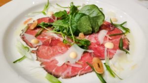 The Bison Restaurant and Terrace Bison Carpaccio