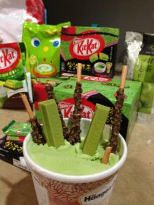 Uji Matcha Kit Kat in Matcha Ice Cream and various snacks image by Kit Kat Edtertainer
